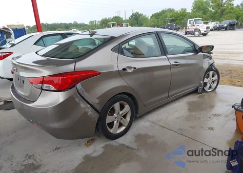 2012 Hyundai Elantra Gls из США, поврежденный, VIN 5NPDH4AE7CH093649